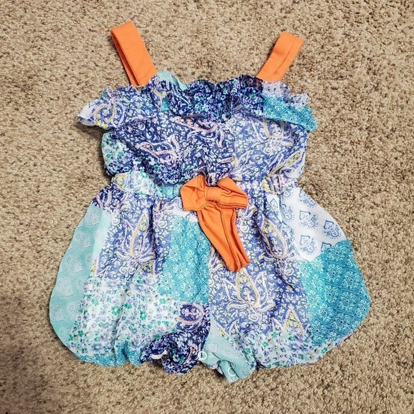 Rare Editions Baby Girl Easter Romper 24M - Picture 2 of 9